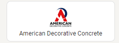 American Decorative Concrete logo.