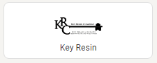 Key Resin logo with a key design.